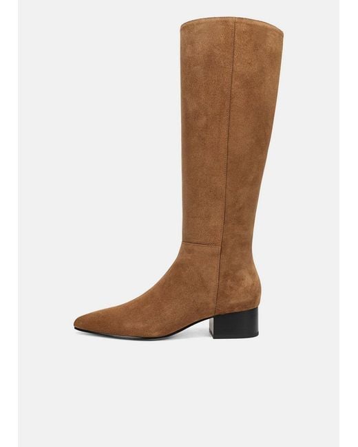 Vince Brown Adan Suede Knee Boot