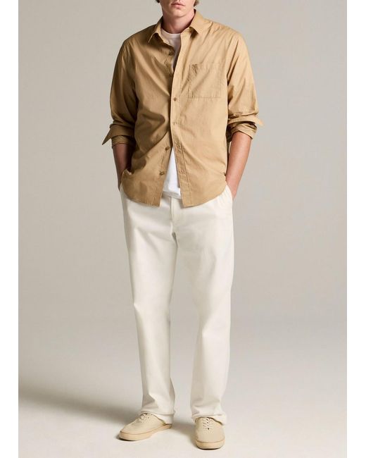 Vince Natural Louie Relaxed Cotton-Linen Chino Pant for men