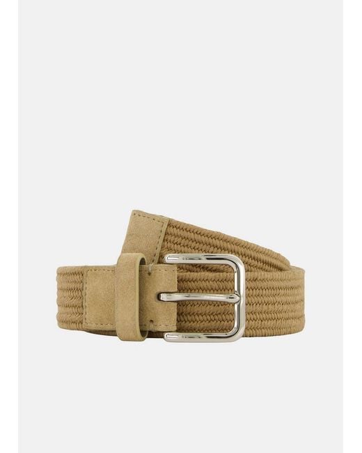 Vince Multicolor Alex 32Mm Woven Leather Belt for men