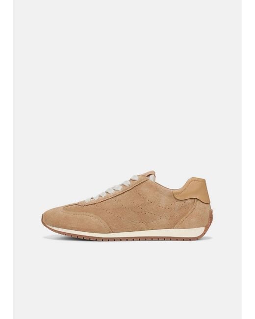 Vince White Oasis Suede Runner Sneaker