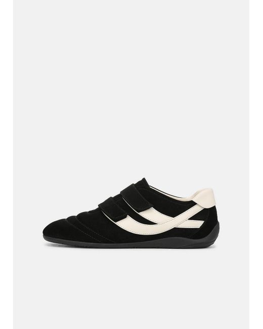 Vince White Sonic Suede & Leather Trainer