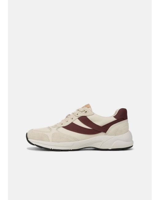 Vince Natural Golden Gate Leather & Suede Runner Sneaker