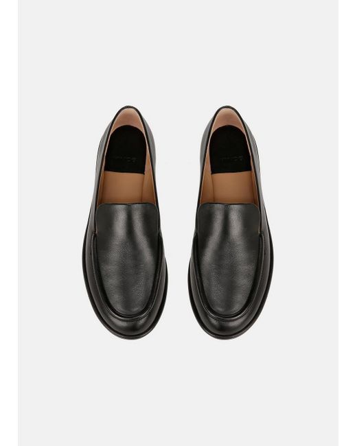 Vince White Sloan Leather Loafer, Black, Size 9.5