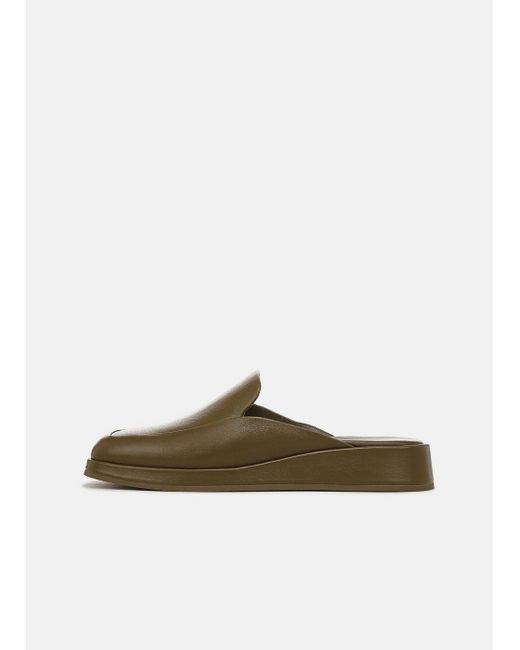 vince barrett woven leather mules