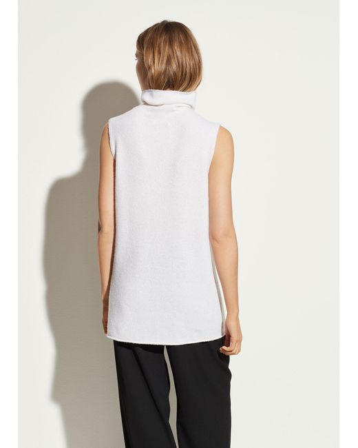 off white sleeveless turtleneck