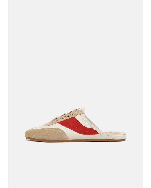 Vince White Solstice Suede Sneaker Mule