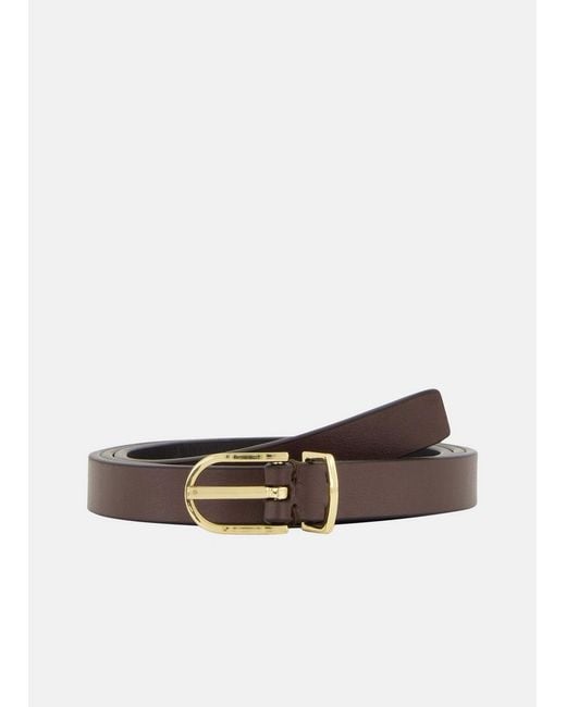Vince White 14Mm Metal-Loop Belt