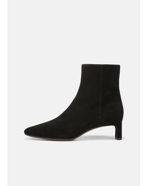 Vince Black Lilith Suede Ankle Boot