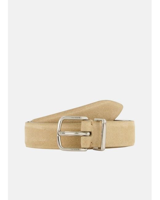 Vince Natural Kaia 25Mm Suede Belt