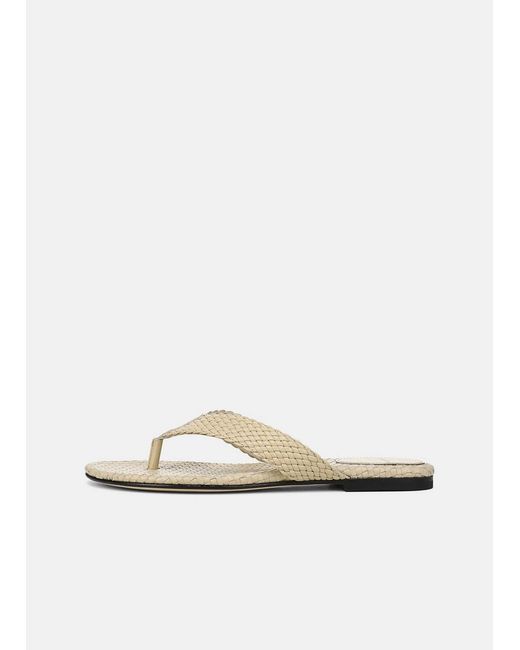 Vince White Lotus Leather Sandal