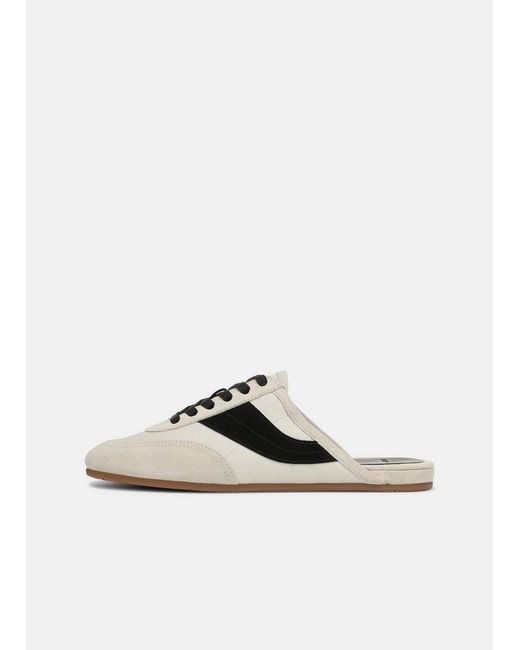 Vince White Solstice Suede Sneaker Mule