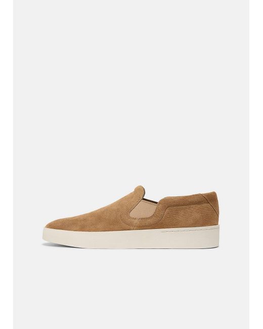 Vince White Pacific Corduroy Suede Sneaker