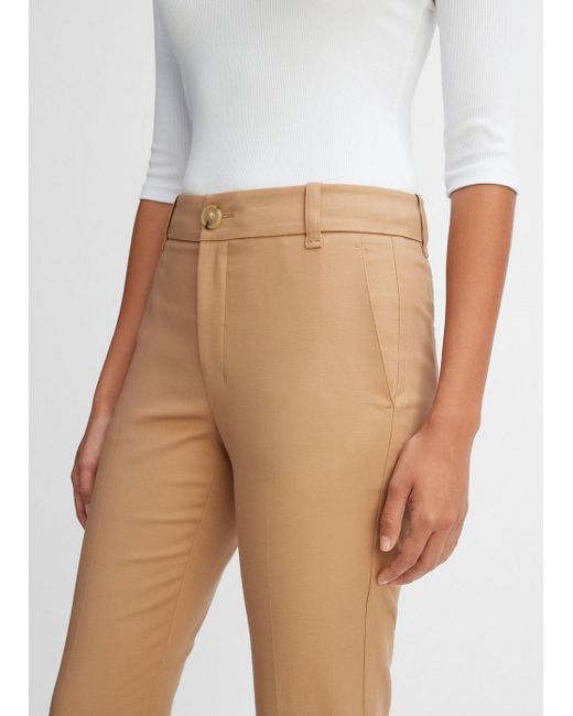 Stretch-Cotton Boot-Cut Trouser in Vince Products Women