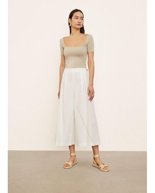 Vince Natural Pleated Culotte