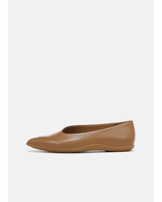 vince levins flat leather mule