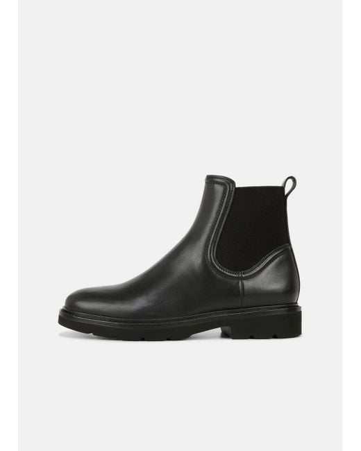 Vince Black Rue Leather Chelsea Boots