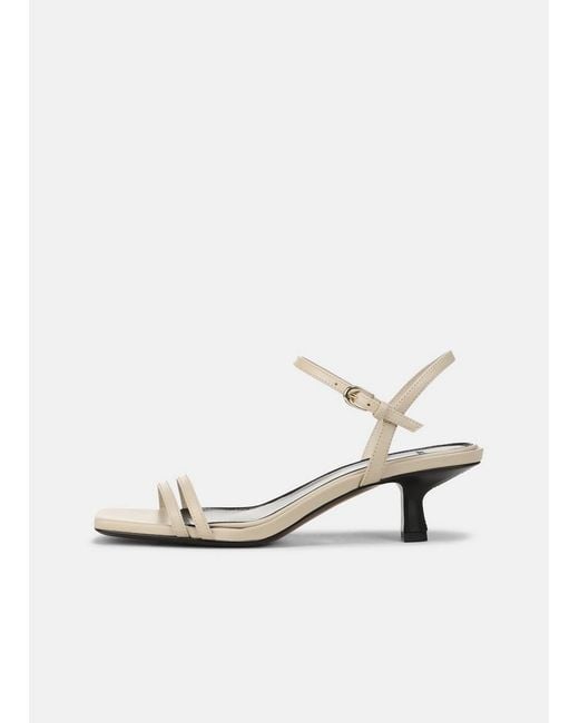 Vince White Tilda Leather Heeled Sandal