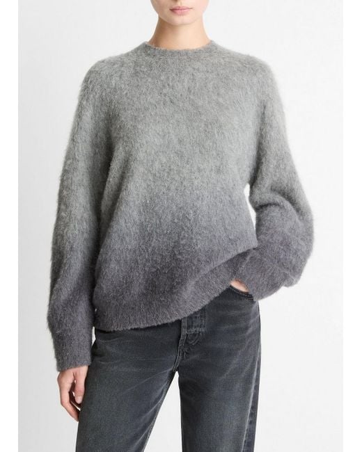 Vince Gray Ombré Alpaca & Wool-Blend Sweater