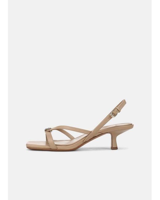 Vince Natural Tali Leather Slingback Sandal