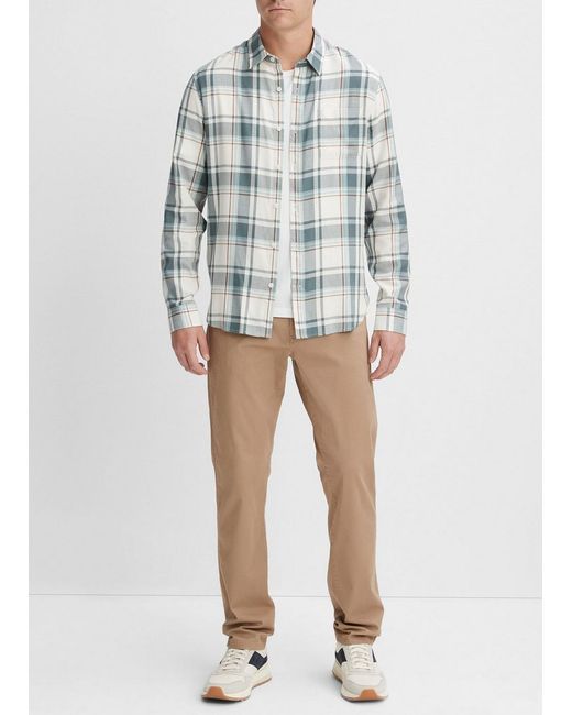 Vince Manchester Plaid Shirt, Multicolor, Size S for men