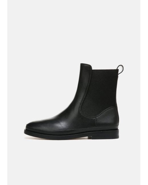 Vince Cecyl Leather Ankle Boot in Black | Lyst