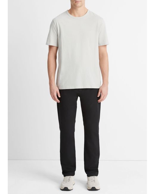 Vince White Garment Dye Short-sleeve T-shirt, Washed Grey Horn, Size Xxl for men