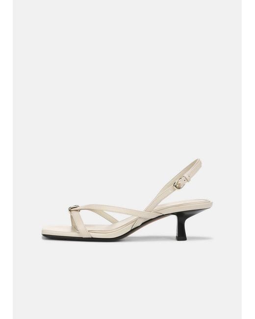 Vince White Tali Leather Slingback Sandal