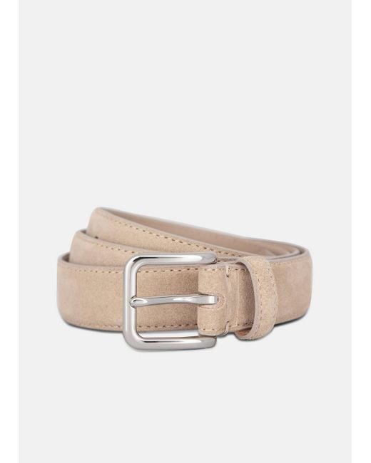 Vince Natural 30Mm Stitched Suede Belt for men
