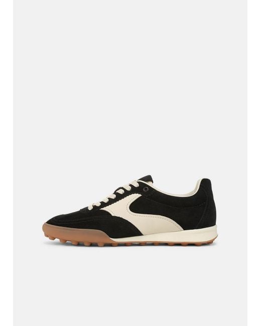 Vince White Silverlake Suede & Leather Trainer