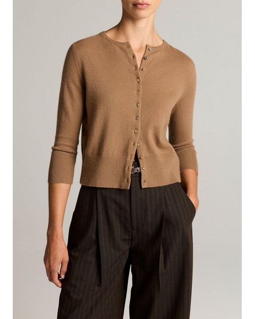 Vince Black Metal-Button Wool & Cashmere-Blend Cardigan