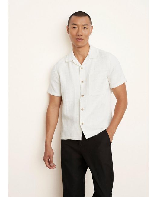 Vince Cotton Textured Herringbone Short 