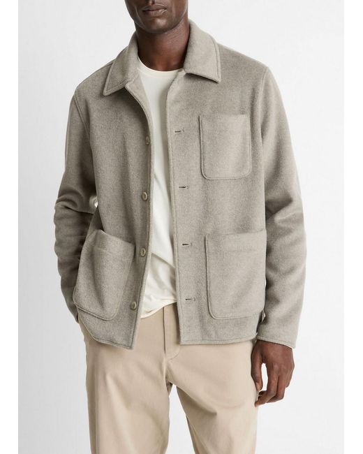 Vince Natural Double Knit Chore Jacket for men