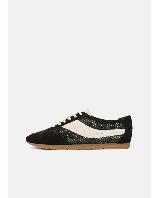 Vince White La Suede & Netting Slip-On Runner Sneaker