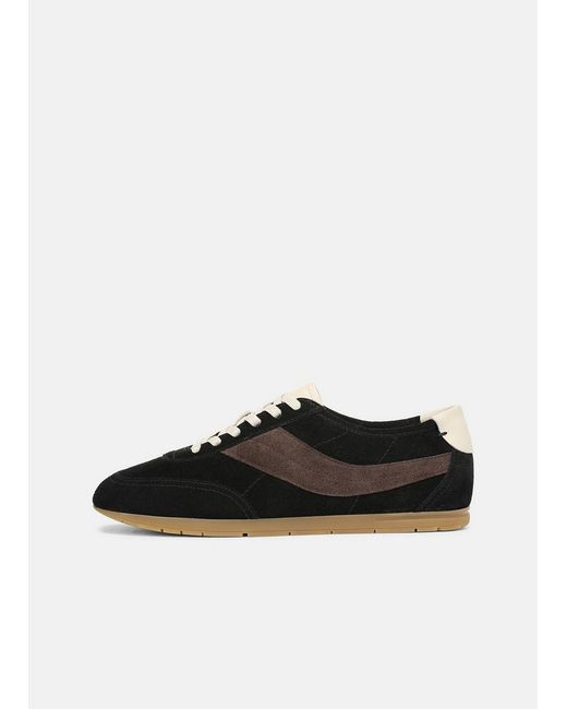 Vince Black La Suede & Leather Slip-On Runner Sneaker