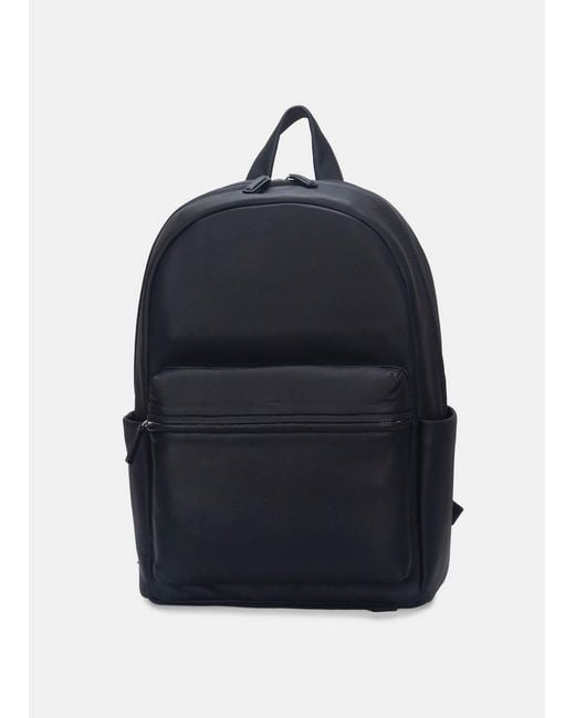 Vince Blue Cavalor Leather Backpack for men