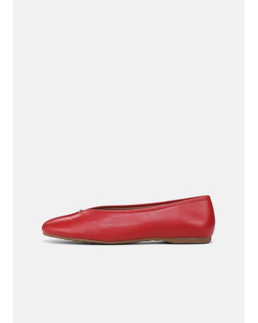 Vince White Ori Leather Flat