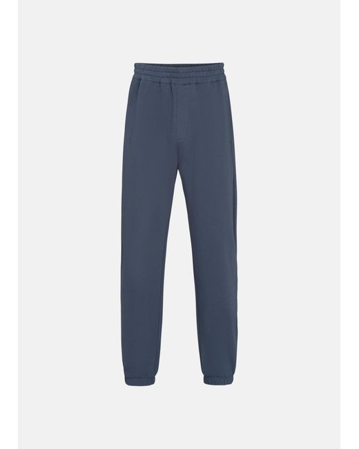 Vince Blue Cotton French Terry Sweatpant for men