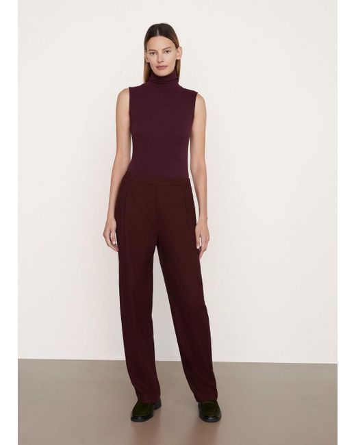 Vince Purple Sleeveless Turtleneck