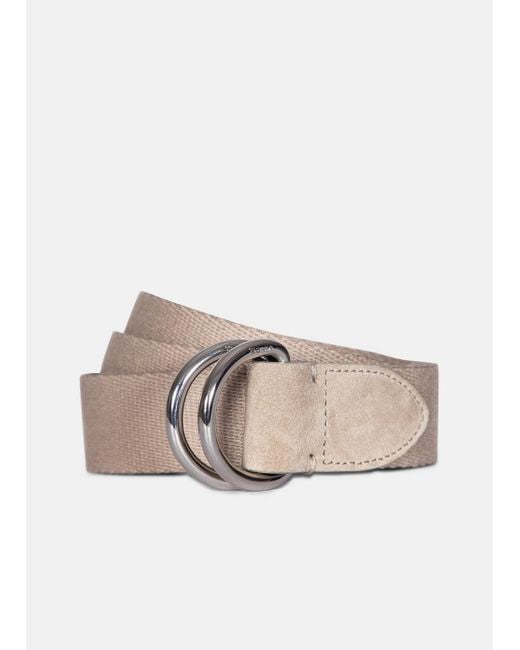 Vince Natural 30Mm Webbing D-Ring Belt
