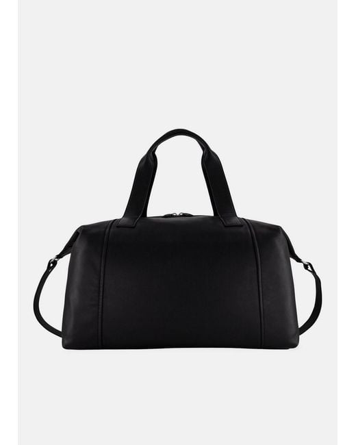 Vince Black Westmore Nappa Leather Duffle Bag for men