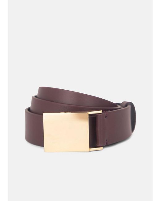 Vince Multicolor 30Mm Plaque Leather Belt