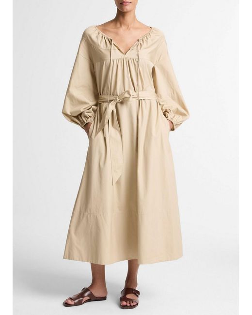 vince belted pima cotton midi dress NWT Vince Belted Pima Cotton Midi Dress sz 4 #G2