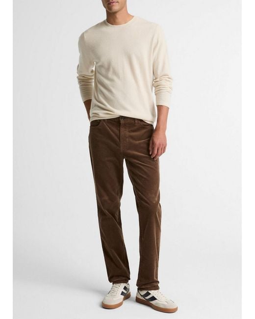 Vince Natural Dylan Slim 5-Pocket Stretch-Cotton Corduroy Pant for men