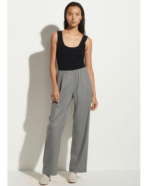 Vince Flannel Pull On Pant in Purple | Lyst