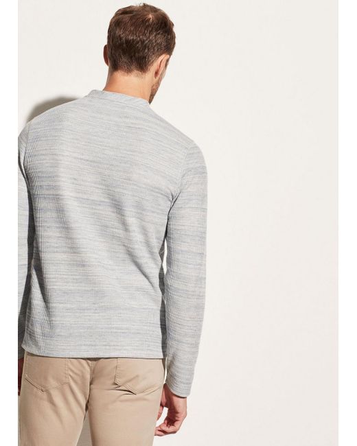 vince thermal long sleeve crew