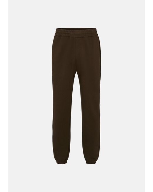 Vince Brown Cotton French Terry Sweatpant for men