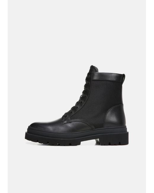 Vince Raider Leather Boot in Black for Men - Lyst