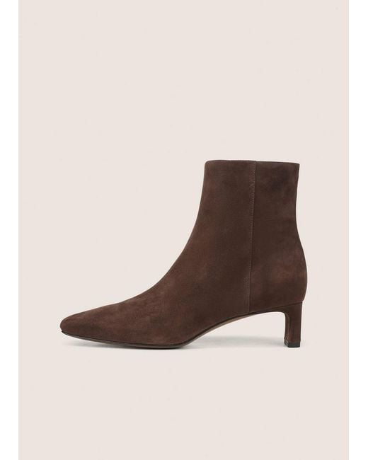 Vince Natural Lilith Suede Ankle Boot