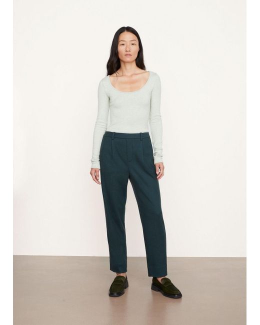 Vince Cozy Wool Pull On Pant in White | Lyst