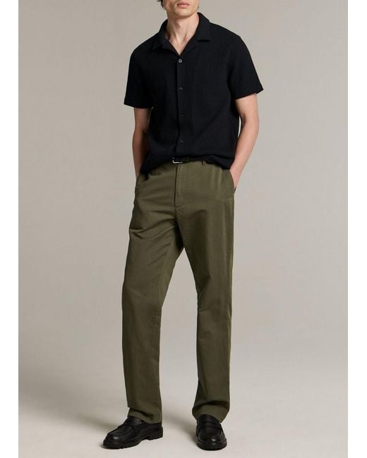 Vince Multicolor Louie Relaxed Cotton-Linen Chino Pant for men